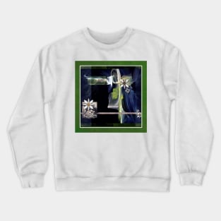 Ethereal Daisy Abstract Crewneck Sweatshirt